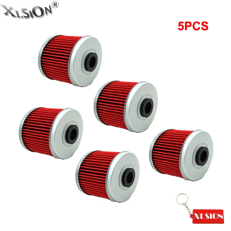 Фильтры для масла XLSION 5 шт. Honda ATC CB 250 TRX 300 350 500 400 VT125 CBF250 XL 125 VT125C TRX400FW TRX250|fuel filter|oil