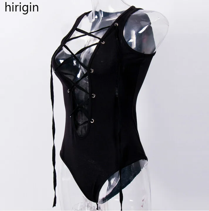 Сексуальный цельный женский бандажный купальник-бикини стильный однотонный