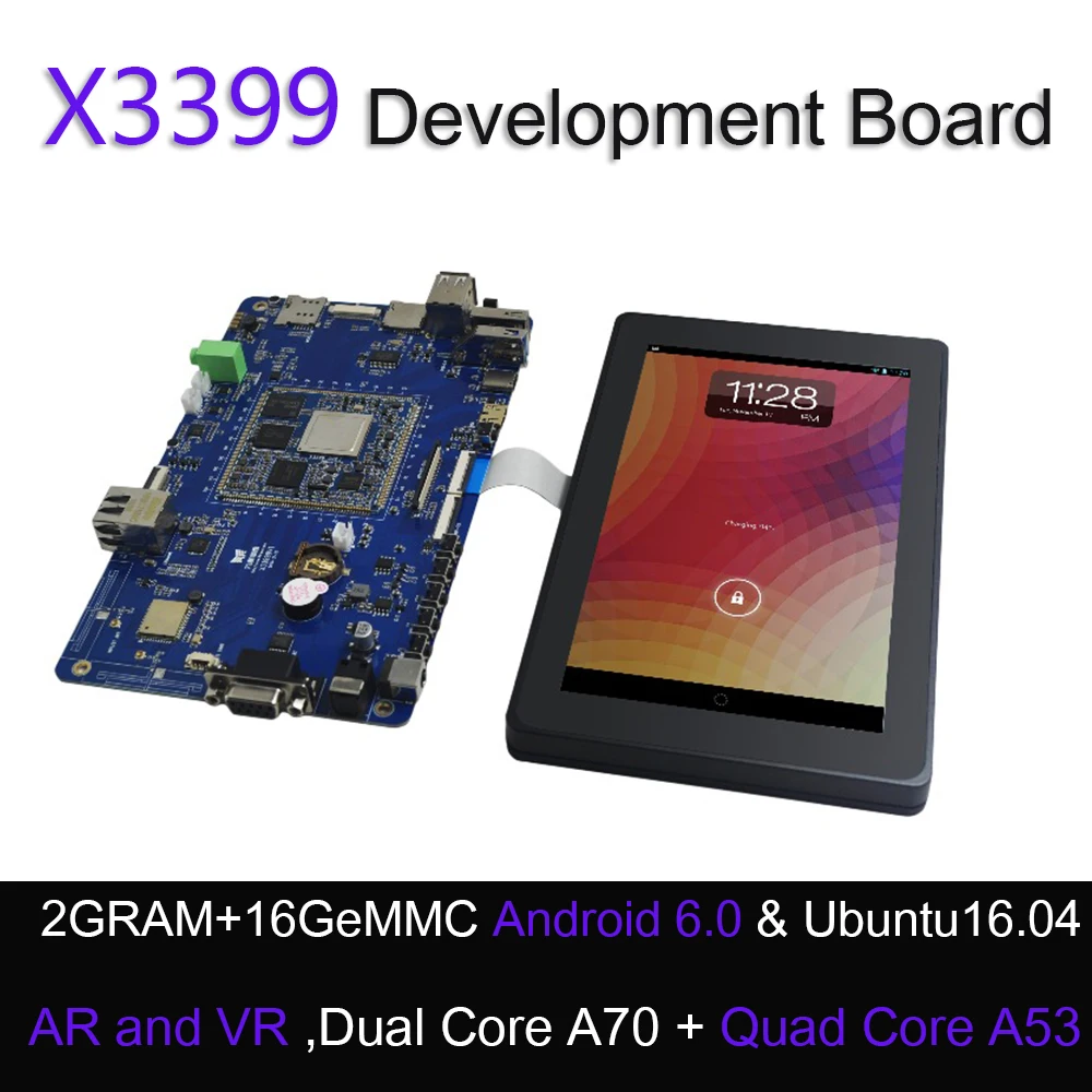X3399 RK3399 6 ядерная 64 разрядная высокопроизводительная платформа демонстрационная