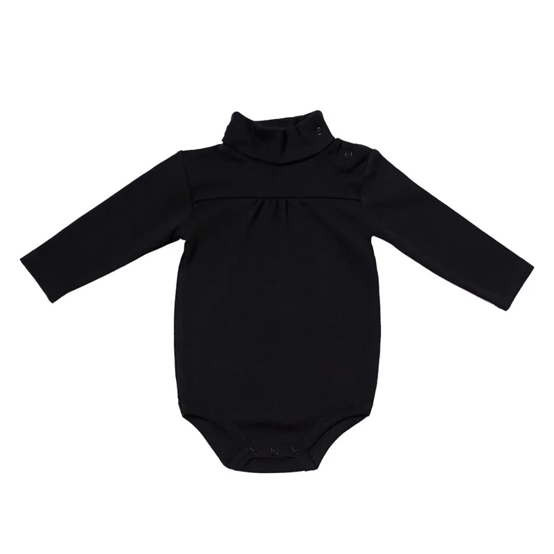 Одежда для новорожденных девочек боди bebe детские комбинезоны с длинными рукавами зимние комбинезоны отложной воротник детская одежда боди для малышей - Цвет: black G
