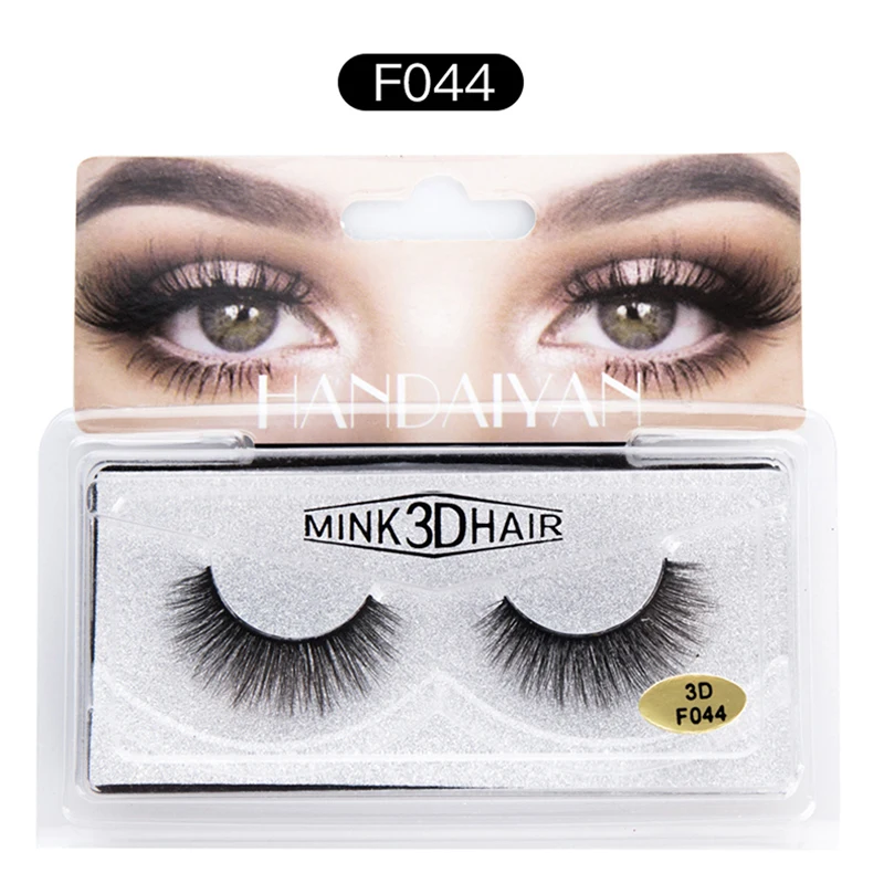 1 пара Новый 3d норки ресницы расширение ресниц норковые для beauty natural Накладные