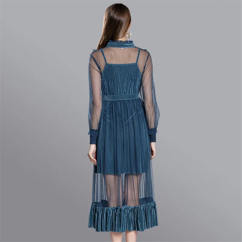 2018 vestido de festa комбинированный текстиль перспектива сексуальный круглый вырез