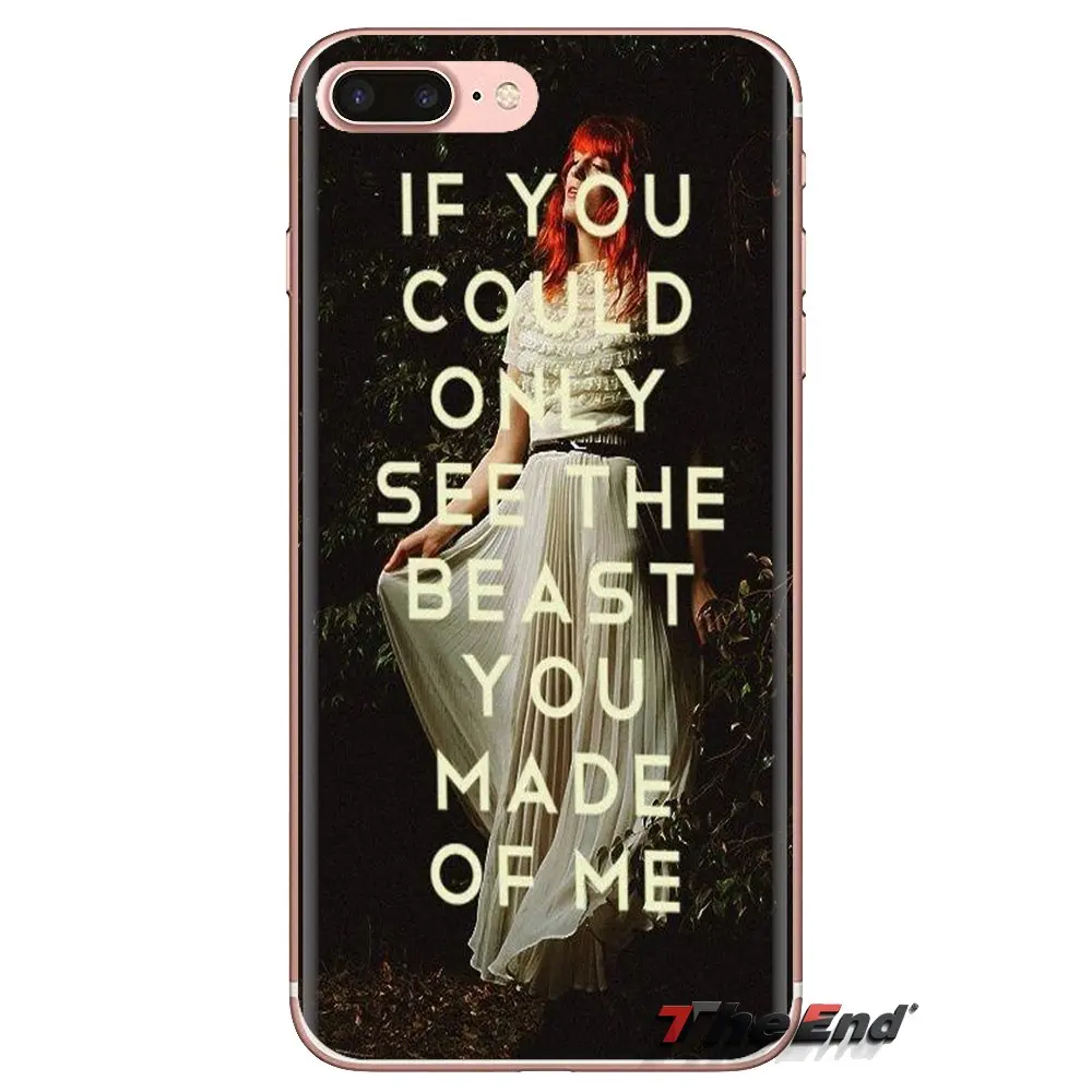 Florence And The Machine quote Art For Xiaomi Redmi 4A S2 Note 3 3S 4 4X 5 Plus 6 7 6A Pro Pocophone F1 Transparent TPU Bag Case |