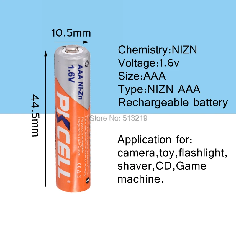 12 шт. батареи PKCELL 1,6 в AAA 900mWh 3A NIZN аккумуляторы aaa NI-ZN AAA и 3 шт. батареи держатель коробки