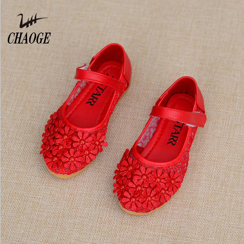 2019 весенне-летняя детская обувь для девочек с цветами принцессы удобные дышащие