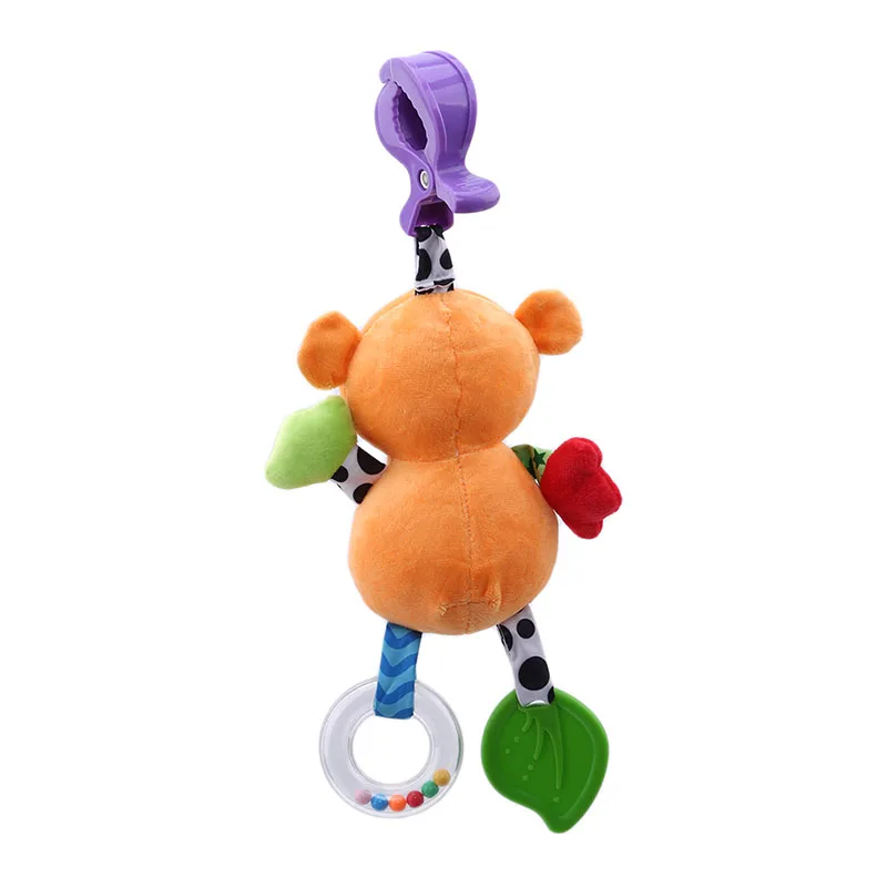 

1Pcs Infant Bed Hanging Rattle Toys for Children Kids Baby Plush Stuffed Animal Baby Bed Mobile Toy Bunny Rattle Christmas Gift
