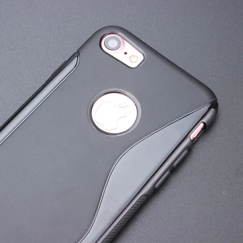 8 цветов S line нескользящий гелевый ТПУ тонкий мягкий чехол накладка для Apple iPhone 7