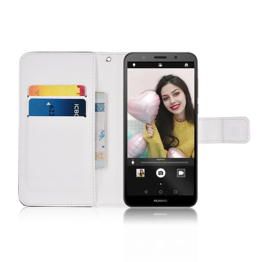 Для huawei Y3 Y5 Y6 Y7 Y9 Prime Pro чехол мягкий гелеобразный чехол-накладка кожаный бумажник чехол для Honor 4C 6C Pro 9 10 Lite чехол