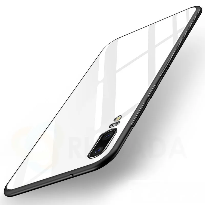 Beira Tempered Glass Case for Huawei P20 Pro Luxury Hybrid Back Cover Shockproof Sleeve Soft Frame Hard Housing For P 20 |