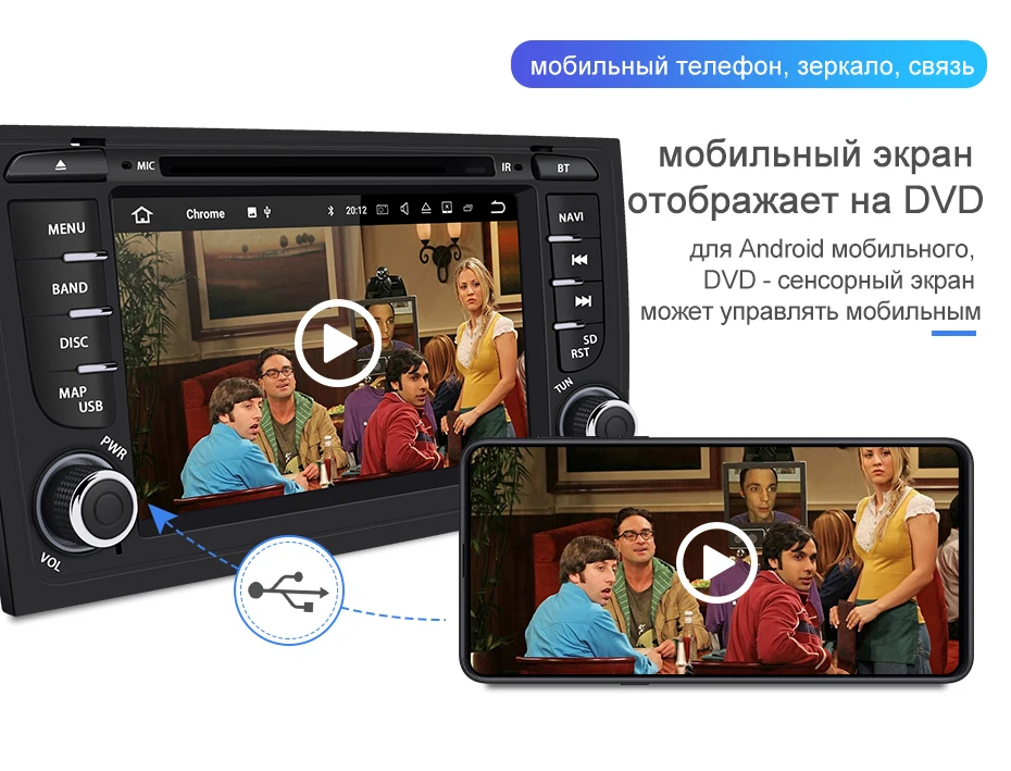 Isudar 2 Din Автомобильный мультимедийный плеер Android 9 для Audi/A6/S6/RS6 Авто Радио стерео система gps DVD Восьмиядерный ram 4 Гб USB DVR DSP