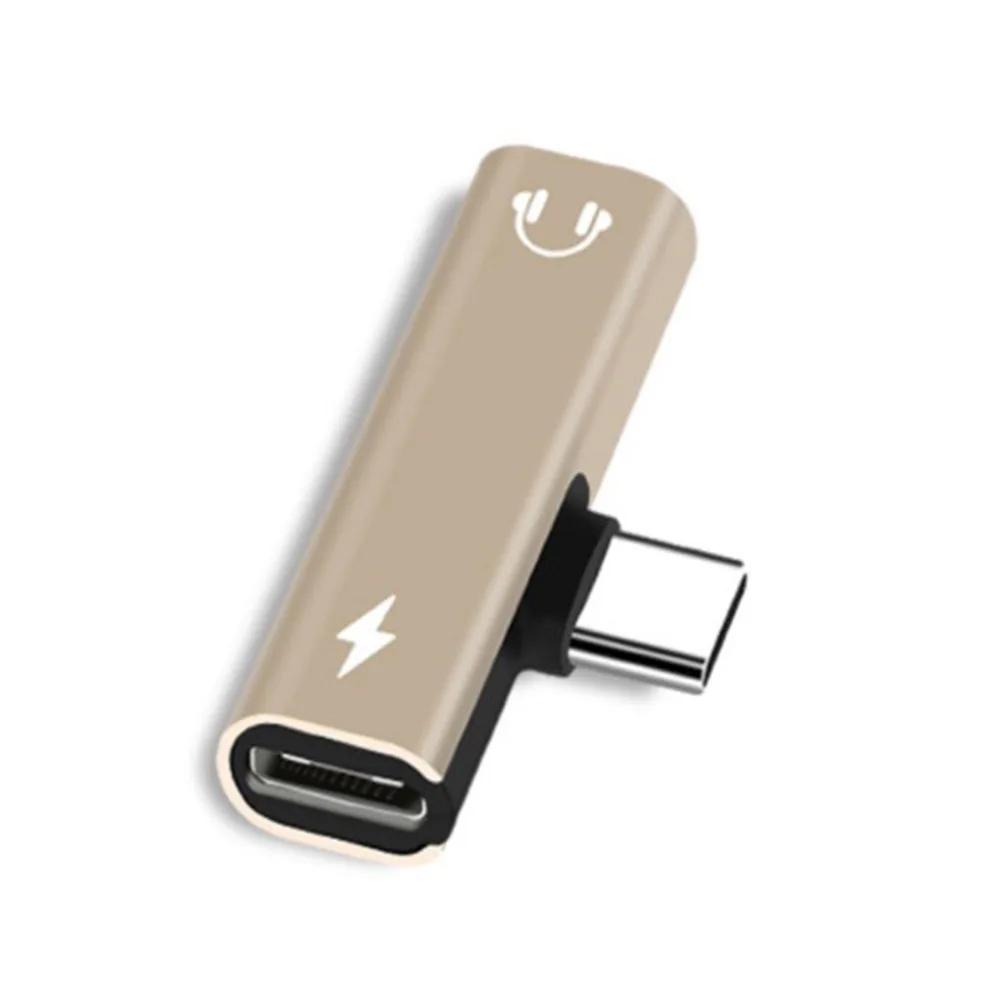 Переходник для наушников 2 в 1 с разъемом USB Type-C на 3 5 мм зарядный преобразователь