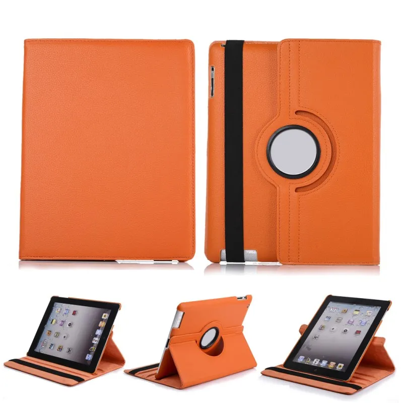 Orange Для ipad Air/6 вращающийся на 360 Градусов Кожаный противоударный защитный чехол для Apple ipad 9," 5th Gen - Цвет: Orange