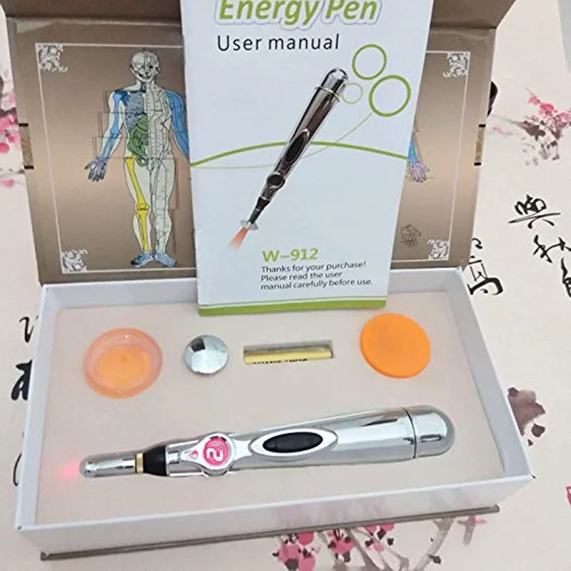 New Arrival Electric Acupuncture Magnet Therapy Heal Massage Pen Meridian Energy |