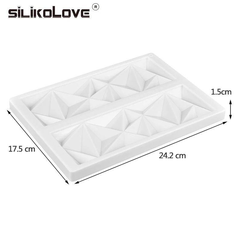 SILIKOLOVE форма для шоколада геометрическая форма для десертов силиконовая форма неправильный узор прямоугольная силиконовая форма для выпечки Новинка