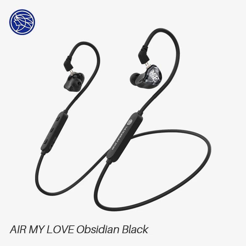 TFZ/AIR MYLOVE, Bluetooth Hifi наушники, APTX беспроводной модуль обновления кабель Съемный шнур применяется наушники - Цвет: Черный