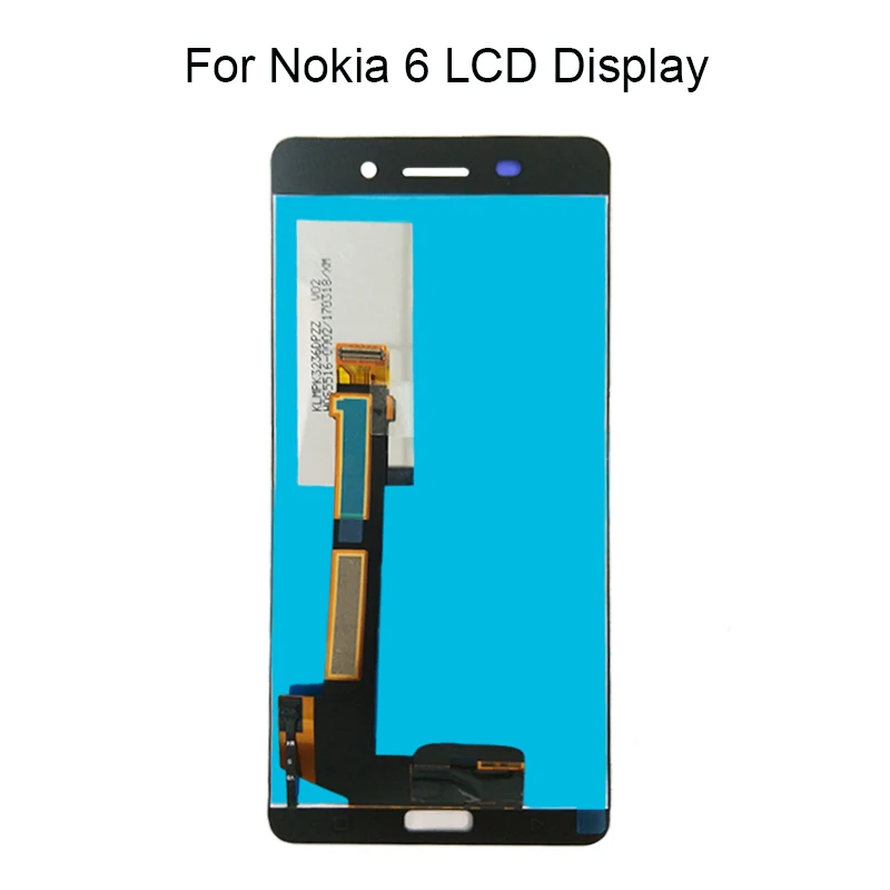 100% Протестировано для Nokia 6 LCD 5 дюймов NOKIA дисплей с кодирующий преобразователь