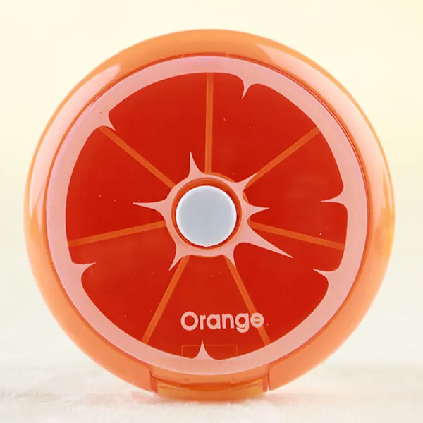 7 дней милый мини портативный недельный контейнер для таблеток вращающийся