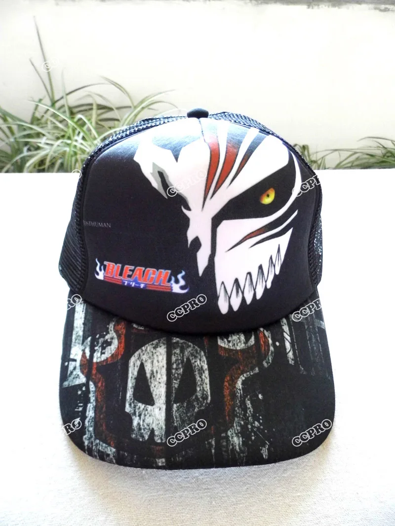

Крутой отбеливатель Kurosaki ichigo аниме солнцезащитная Кепка Повседневная Уличная летняя Регулируемая сетчатая шляпа для мужчин и женщин