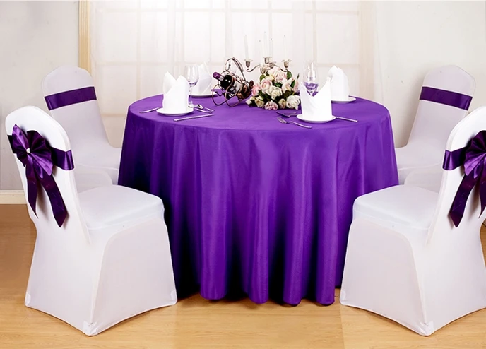 24 colours wedding table cover table cloth polyester table linen hotel banquet round tables decoration wholesale free global shipping