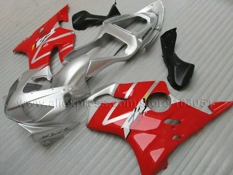 Новый набор обтекателей для Honda 2001 2002 2003 красный серебристый CBR 600 F4i 01 02 03 cbr f4i