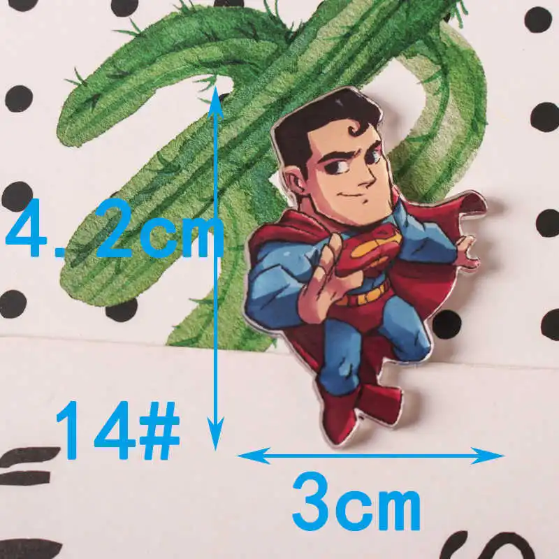 NO14 JL 1 шт. Marvel's The Avenge Мультяшные значки на булавке Kawaii значки на рюкзак Значки для одежды акриловые значки Z70 - Цвет: NO14