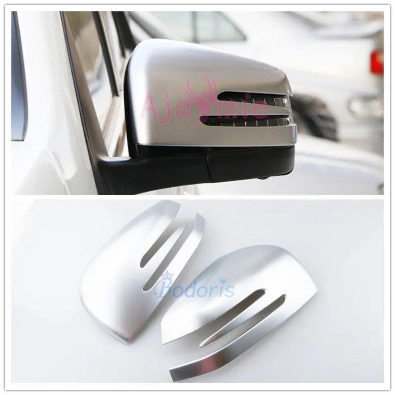 

Carbon Fiber Color Door Mirror Cover Rearview Overlay Car Styling Panel For Mercedes Benz GLA CLA GLK A B Class Accessories