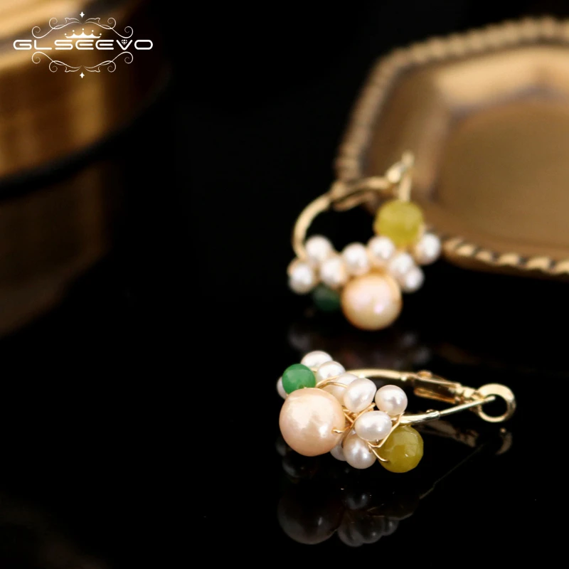 GLSEEVO ручная работа оригинальный дизайн натуральный пресноводный жемчуг