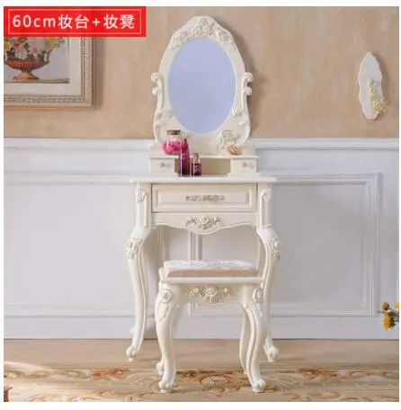 European dressing table bedroom modern minimalist dressing table small apartment variety 50/60/70/80 mini dressing table - Цвет: 60cm