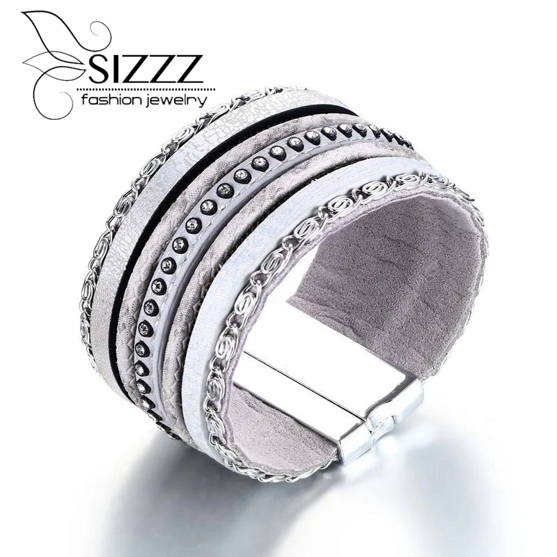 Женский белый браслет SIZZZ шириной 35 мм длиной 18 5 см вес 39 г|silver bangle|bangles for womenwide silver