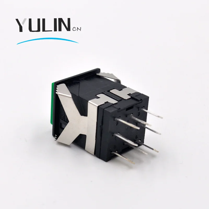 5шт./лот KD2 22 самосброс с 3v led переключателем 3A/250V 6A/125V защелкивающаяся 2NO2NC