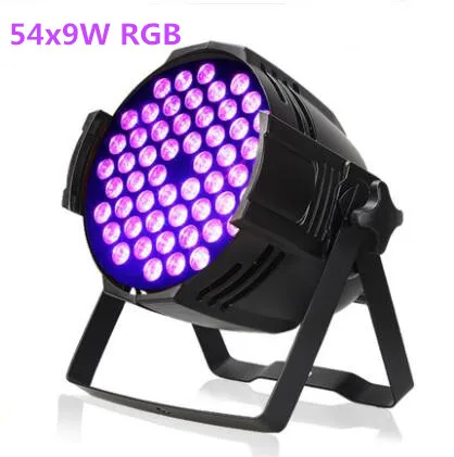 Алюминиевый корпус 54x9W RGB 3in1 LED Par свет DMX сценический деловой профессиональный