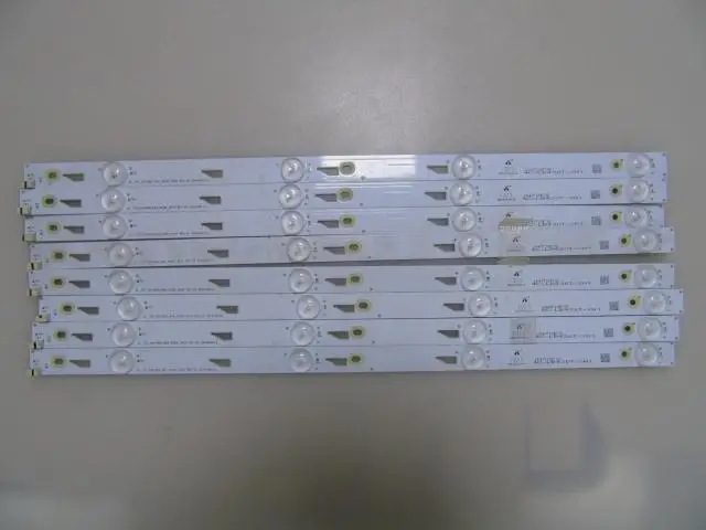 

LED Backlight strip 4 lamps 43" T C L L43F2800A L43F2820E Light Bar 4C-LB430T-YH1 T0T-43F2800-8X4-3030C-4S1P Screen LVF430AU0T