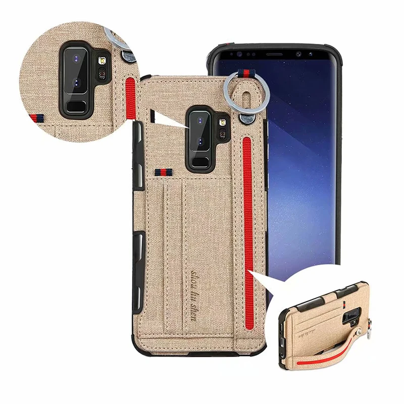 ProElite держатель для карт кошелек Подставка для ключей чехол для samsung S9 S8 Plus Роскошный Полный Корпус Подвесной чехол для samsung Note 8
