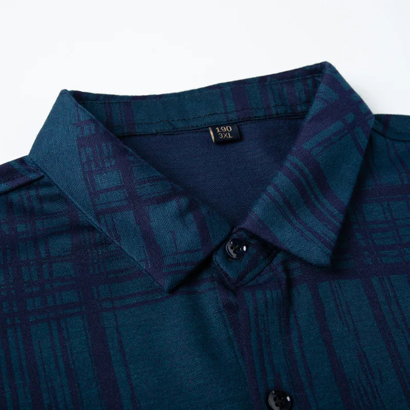 Мужская одежда больших размеров 8XL 6XL 5XL 2018 с длинными рукавами гавайская рубашка