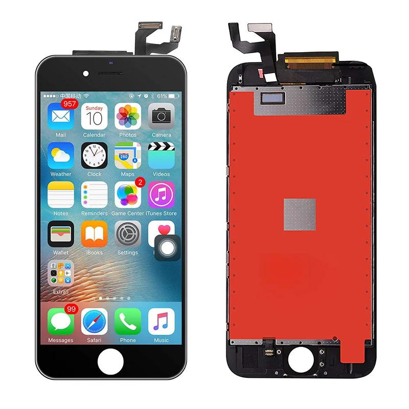 

Жк-дисплей с сенсорным экраном для iPhone 6s, сменный жк-экран черного и белого цвета без битых пикселей, 1 шт., быстрая доставка