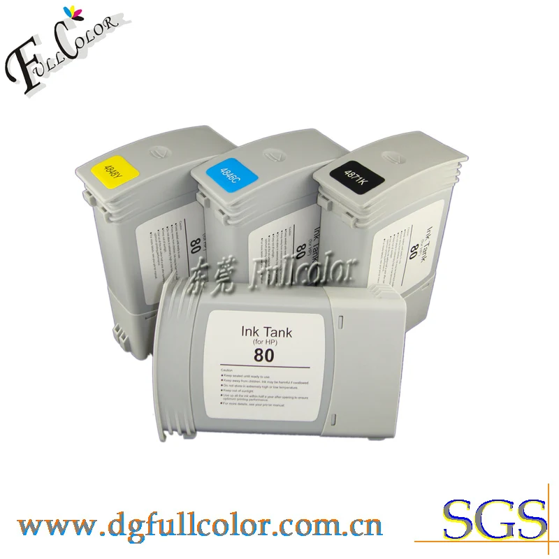 Free shipping 350ml compatible ink cartridge for hp80 compatible designjet 1050 ink cartridge