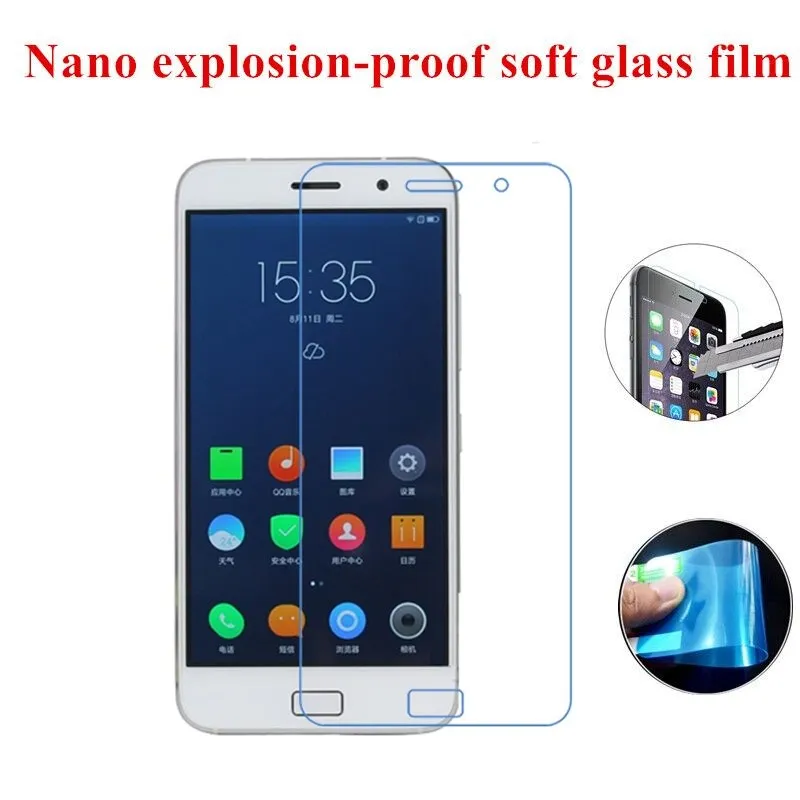 Нано взрывозащищенные мягкая стекло ясный протектор экрана защитная пленка для
