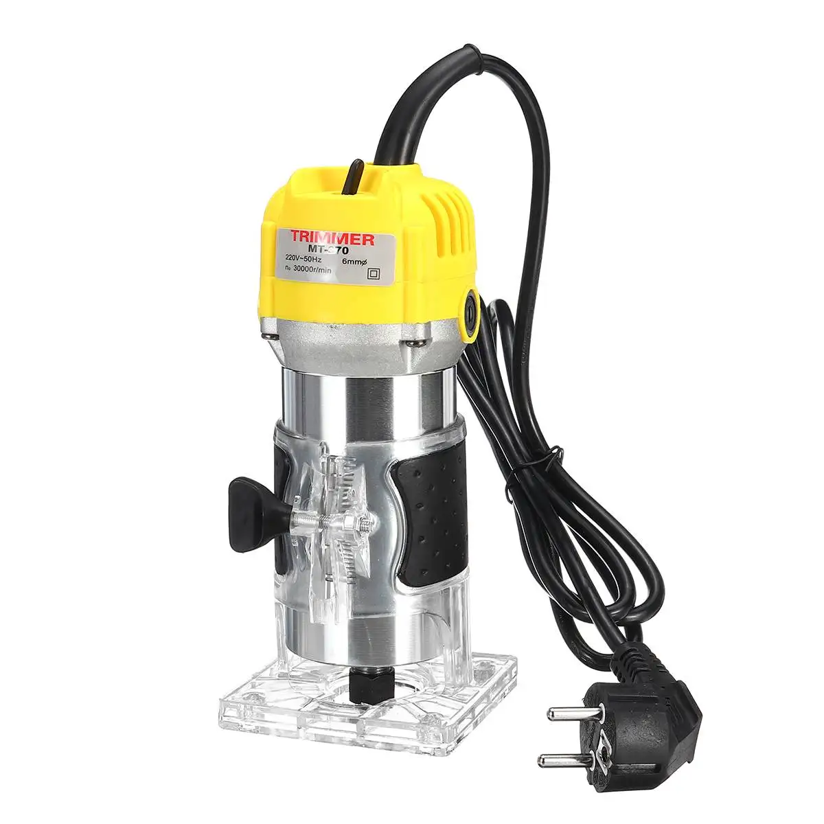 220V 2200 Вт 1/4 ''30000 об/мин Электрический ручной триммер дерево ламинат ладони маршрутизатор Столярный набор отделки дерева машина для резки и резьбы инструмент - Цвет: 220V