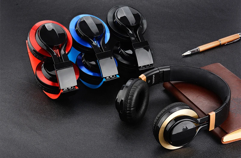 Новые проводные наушники с микрофоном Накладные бас HiFi Звук музыка стерео для
