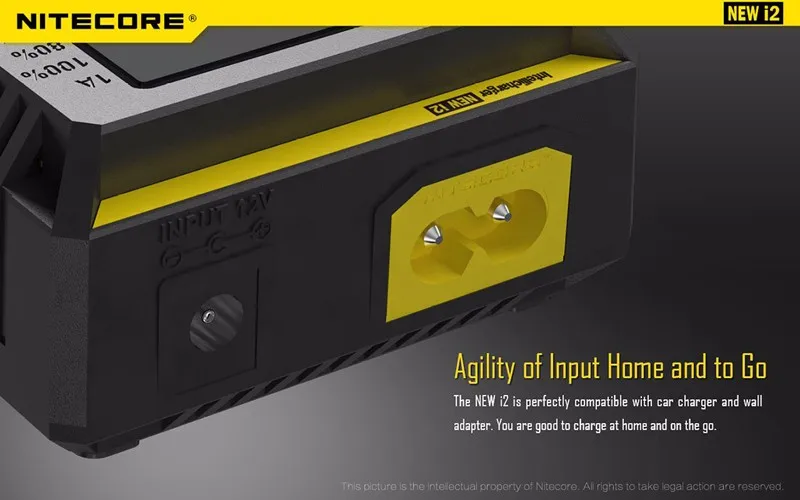 Портативный Освещение интимные аксессуары Intelligent Nitecore i2 18650 батарея зарядное устройство с код проверки