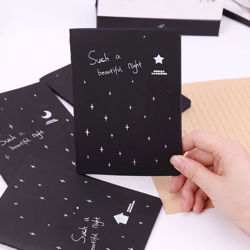 

1PC Notebook Diary Black Paper Notepad 16K 32K 56K Sketch Graffiti Notebook for Drawing Painting Office School Stationery Gifts