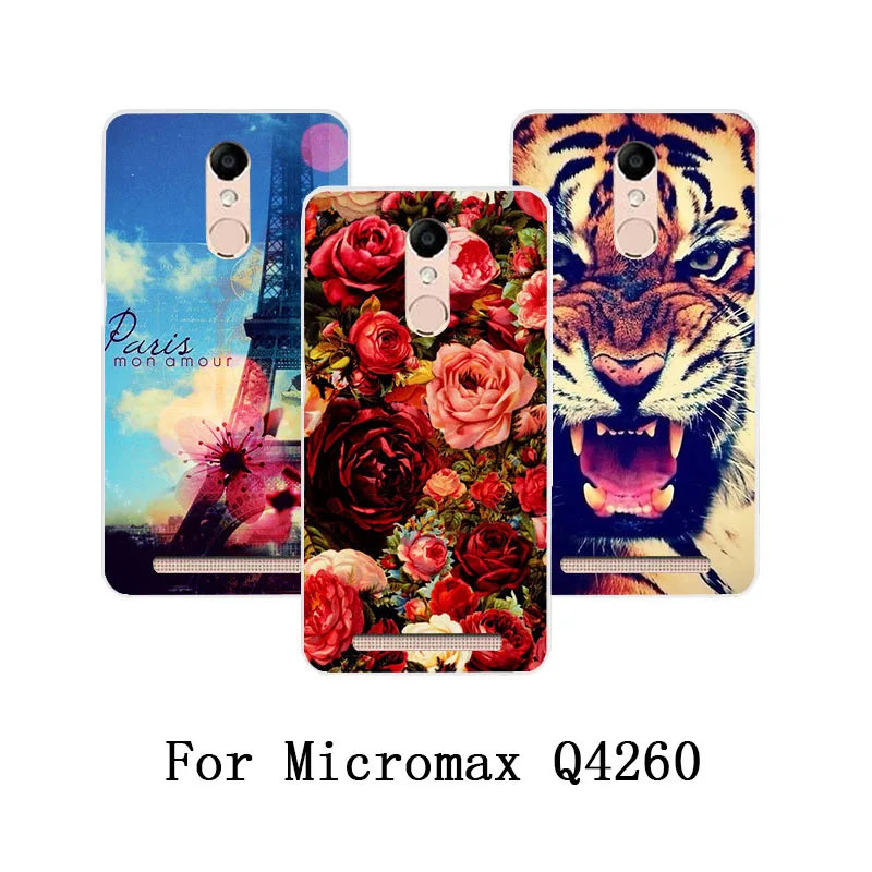 Для Micromax Q4260 чехол Сделай Сам Цветочный рисунок животных башни дизайн TPU для