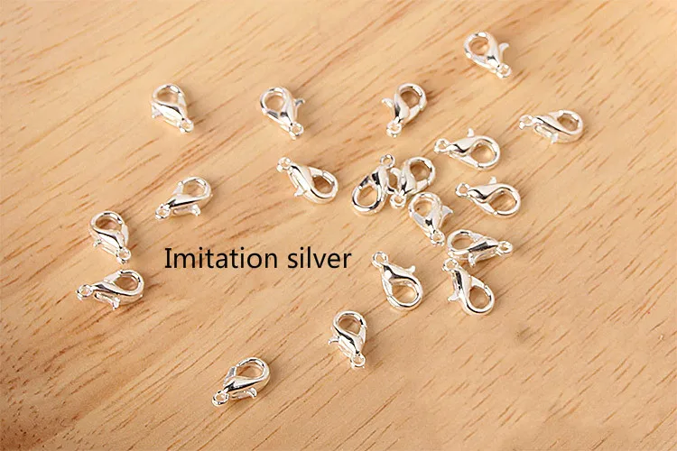 DIY jewelry 10 * 6 metal lobster clasp alloy necklace beaded bracelet connection buckle environmentally friendly nickel - free | Украшения