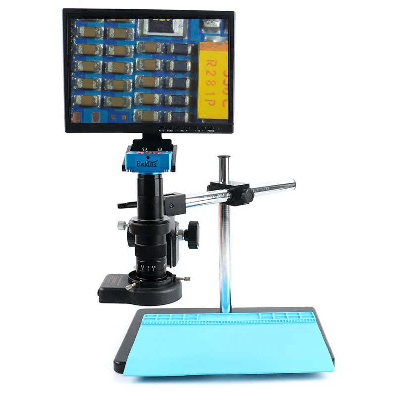 

2K 30MP 180X 300X Zoom Industrial Digital Video Microscope Camera Set Work System For Lab Teaching Electronic PCB Soldering