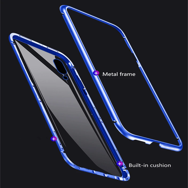 Mzxtby Магнитный Стекло чехол для телефона для samsung S7 S8 S9 J4 J6 J8 A7 A8 A9 S10 плюс C9 C7 pro Чехол аксессуары