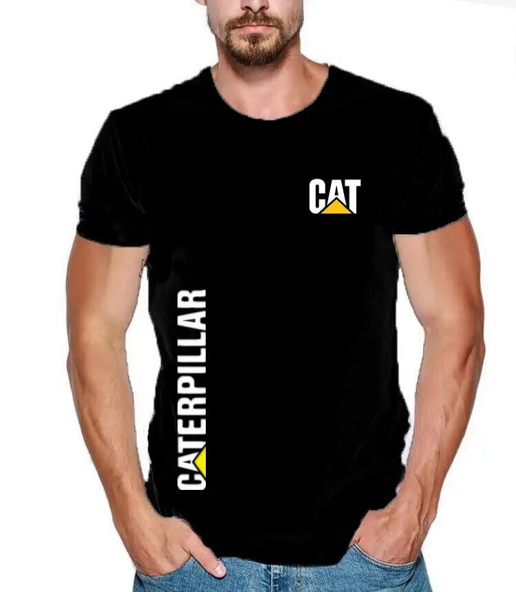 2019 Для мужчин s футболки модные летные новые Caterpillar CAT детские удобные хлопковые
