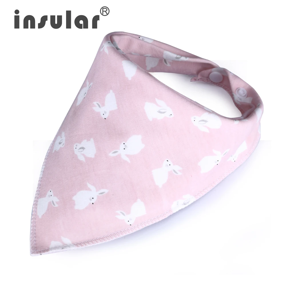

New Cute Baby Bibs Cartoon Printing Cotton Newborn Infant Girls And Boys Toddler Triangle Scarf Bandana