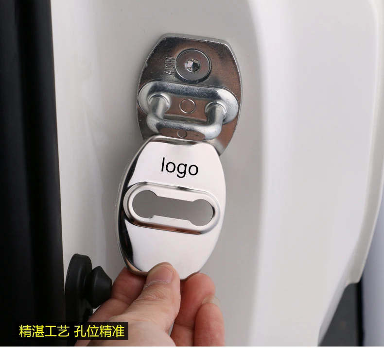Stainless Steel Door Lock Buckle Holder Protector Cover For Toyota Land Cruiser 200 Prado 150 120 Accessories | Автомобили и