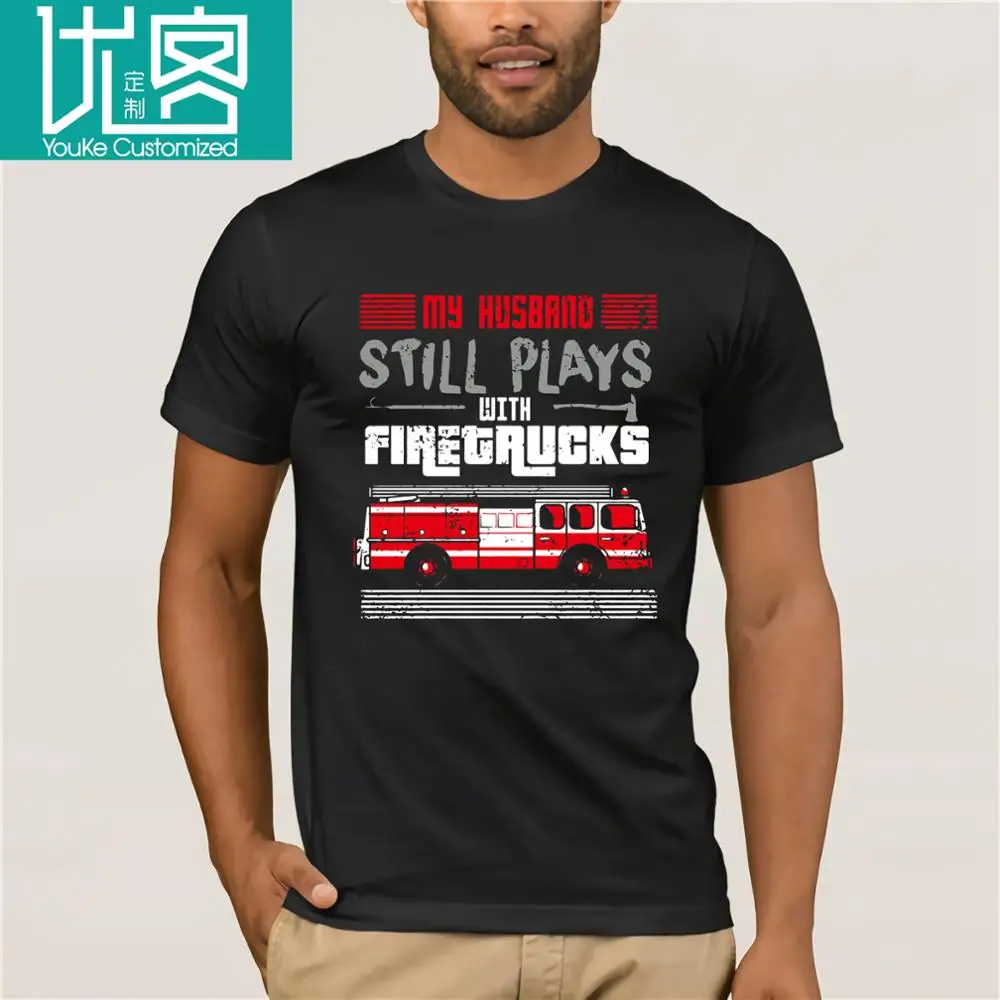 Пожарный муженек воспроизводит с грузовиками My Still Fire Stylisches Футболка мужская Lastest