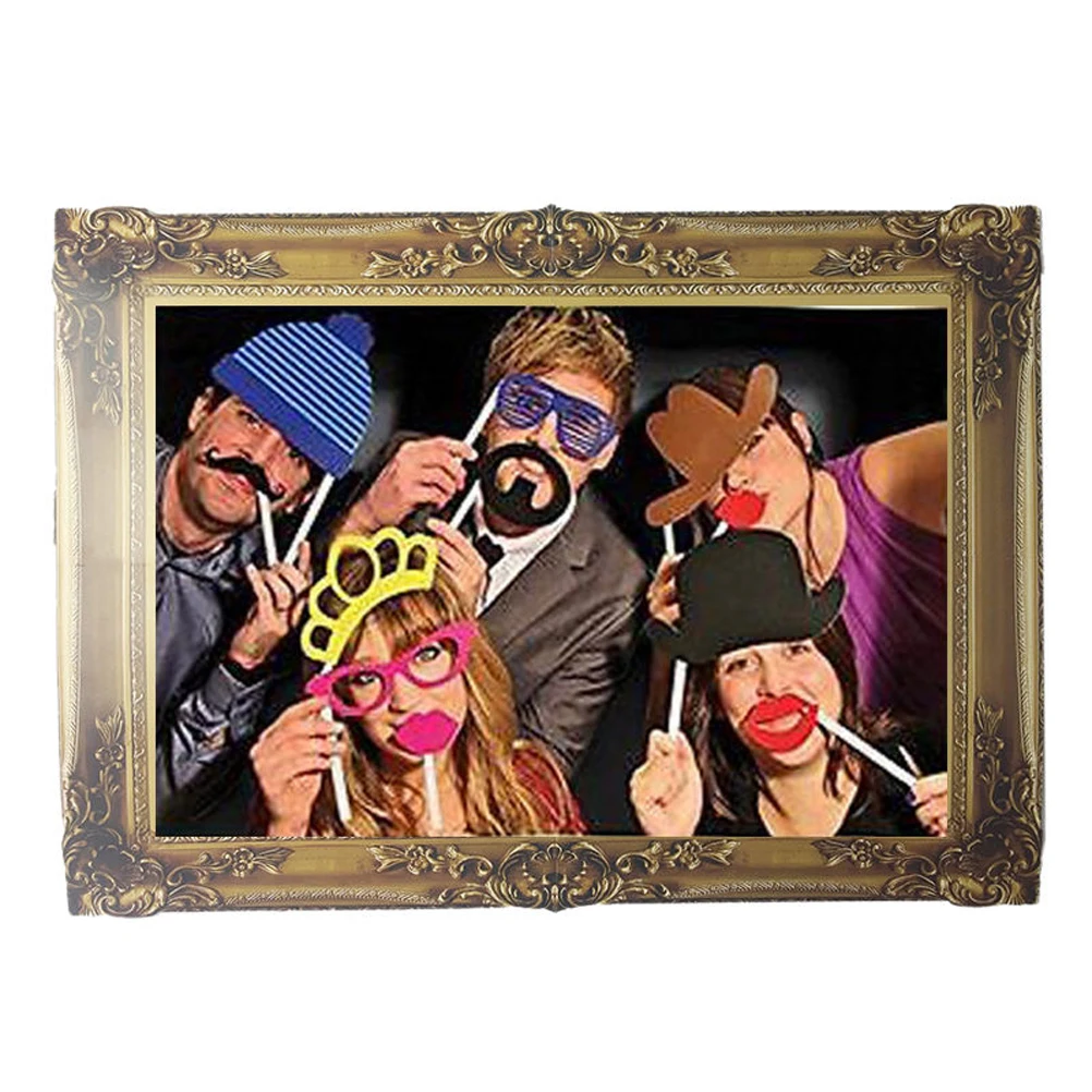 DIY Бумага изображение Рамки вырезы под старину Photo Booth Реквизит для Одежда свадьбы